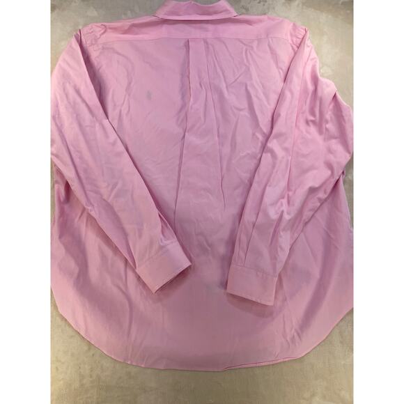 Ralph Lauren Classic Fit Pink Men’s Long Sleeve Button Up Shirt XXL - Picture 11 of 12
